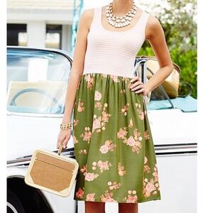 Matilda Jane Hello Lovely Wanderlust Dress Size XS Striped Top Floral Bottom